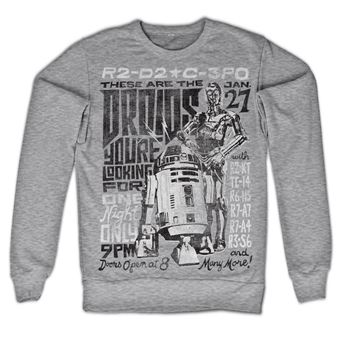 Sweatshirt Star Wars Droids Night | Cinzento | M - 1