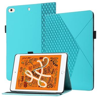 Capa PU Padrão Diamante, trava-quedas, com Suporte, Porta-cartões Azul lago Magunivers para iPad Mini/Mini 2/mini 3/mini 4/mini (2019) 7.9 inch - 1