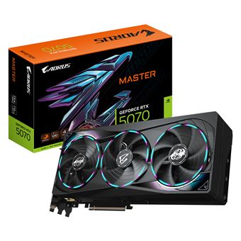 Placa de Vídeo GIGABYTE AORUS GeForce RTX 5070 MASTER 12G | Preto - 1
