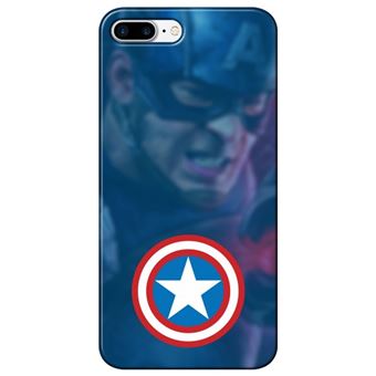 Capa Personalizada MakeUCase para iPhone 7 Plus Capitão América SH01 Transparente