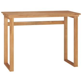 Secretária vidaXL 100x45x75 madeira de teca maciça - 1