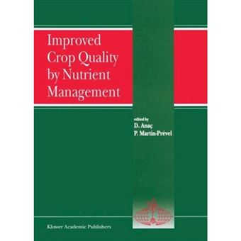 Improved Crop Quality by Nutrient Management - Paperback - 2011 - 1