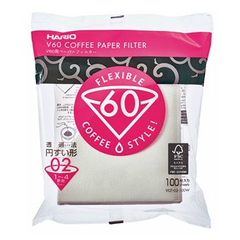 Filtro de café descartável Hario VCF-02-100W | Branco - 1