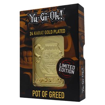 Jogo YGO 24K Gold Metal God Card Pot of Greed - Konami - 1