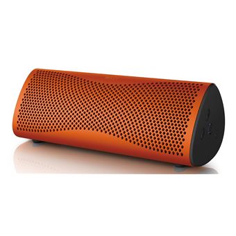 Coluna portátil bluetooth KEF MUO em sunset orange
