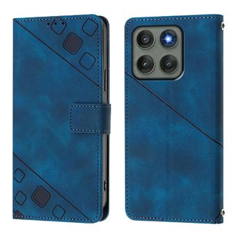 Capa ZURSANA para Motorola Edge 60 Pro | Flip | Couro PU | À Prova de Choque | Suporte Dobrável | Fecho Magnético | Azul - 1