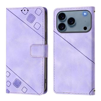 Capa ZURSANA para iPhone 17 Pro | Flip | Couro PU | À Prova de Choque | Suporte Dobrável | Fecho Magnético | Roxo - 1