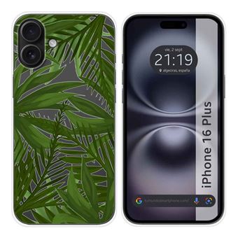 Capa de silicone TUMUNDOSMARTPHONE transparente para iPhone 16 Plus (6.7) | Design de selva - 1