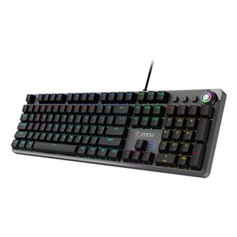 Teclado Gaming com Fios MSI FORGE GK310 RED DE | Idioma: Alemão | Preto - 1