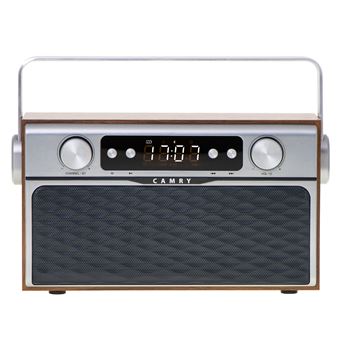 Rádio Portátil sem Fios Camry CR1183 | Bluetooth | Retro | FM | MP3 | Porta USB | Cartão SD - Branco - 1