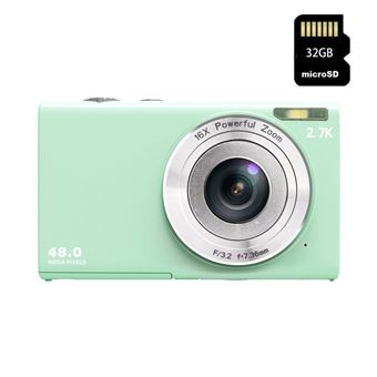 Câmara digital compacta para crianças DUDAO DC402 | 8MP | 2.7k | 2,8" | 32GB | Verde - 1