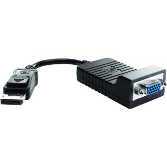Adaptador de Cabo de Vídeo HP Adaptador de DisplayPort para VGA HP | Preto - 1