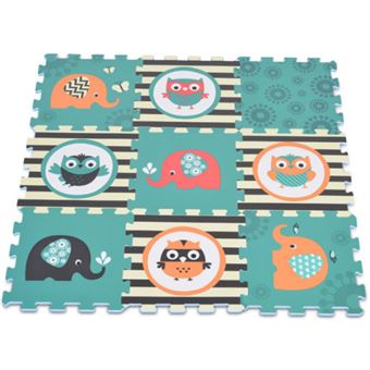 Tapete Atividade Moni Elefante e coruja | 9 Peças - 1