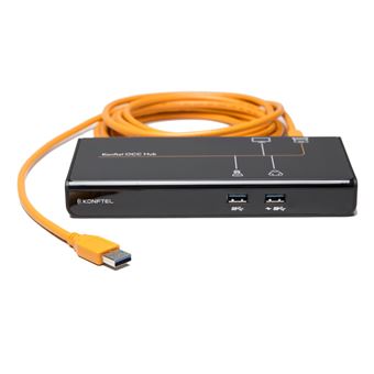 Base & Duplicador de Portas Konftel 900102149 | Preto - 1