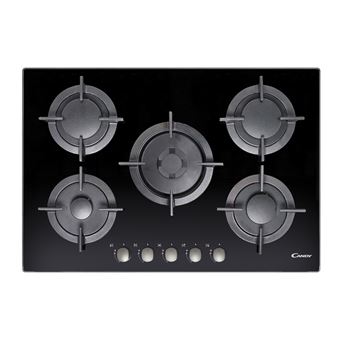 Placa de Cozinha a Gás Encastrável Candy CVG75SWGNX Preto