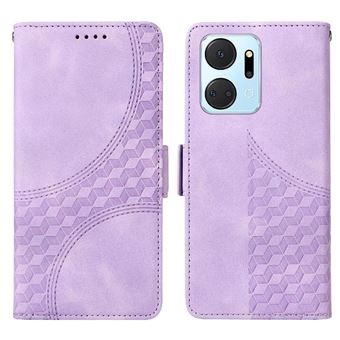 Capa FLOODKING para Honor X7A 4G | Design Acolchoado | Couro PU Premium | Roxo - 1