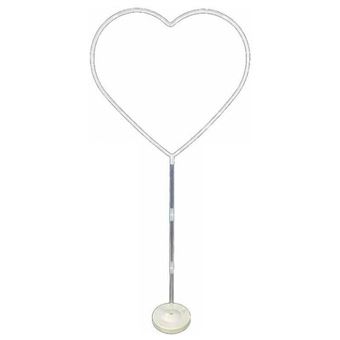 Suporte de Balões em Forma de Coração CO-Phénix para festas | 1 Peça - 1