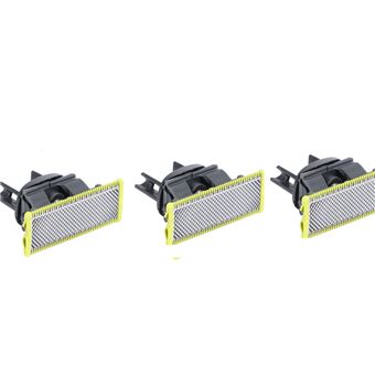 3x Cabeça de Substituição Orysin para Aparador OneBlade Compatível QP2520, QP2630, QP6520, QP6530, QP6620 – Lâmina Dupla Reutilizável - 1