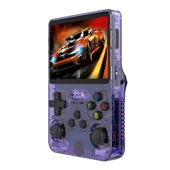 Consola de Jogos SZSMART R36S | 3.5" | Sistema de Fonte Aberta | 64GB | 12000 Jogos | Violeta - 1