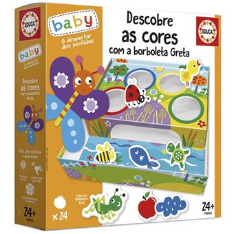 Descobre As Cores Com A Borboleta Greta Educa Baby Educativos - 1