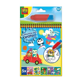 Livro de Colorir com Caneta de Água Ses Outdoor | Viagem - 1