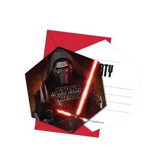 Cartões e Envelopes de Convite para Festa Decorata Party Star Wars | 6 Unidades - 1