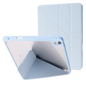 Capa de PU + acrílico Padrão de Origami com Fundo Azul céu Magunivers para iPad Air (2020) - 1
