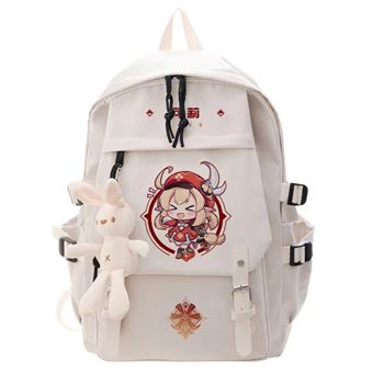 Mochila Escolar DreamWorks | Genshin Impact | 32 x 13 x 45 cm | Branco 1379 - 1
