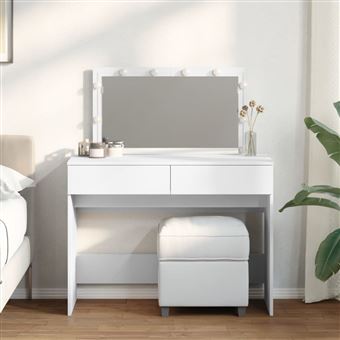 Toucador com LEDs vidaXL | 100x40x120 cm | branco - 1