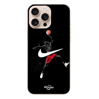 Capa Maniacase para Iphone 16 Pro | nike jordan logo fundo preto - 1