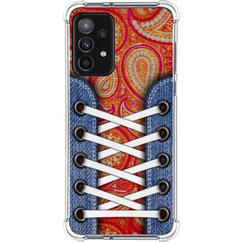 Capa Tumundosmartphone de silicone anti-choque para Samsung Galaxy A52 / A52 5G / A52s 5G design tênis 10 desenhos - 1