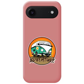 Capa Tumundosmartphone de silicone líquido rosa para iPhone 17 Air (6.5) | Desenhos de aventura - 1