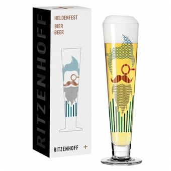 Copo de Cerveja Ritzenhoff Heldenfest No 10 | Azul, Cor do cobre, Vermelho, Transparente - 1