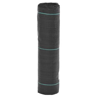 Tela para ervas daninhas vidaXL | 0,5x150 m PP preto - 1