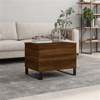 Mesa Centro vidaXL | 60x44,5x45 cm | derivados madeira carvalho castanho - 1