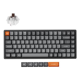 Teclado Wireless Keychron K2 Max | Idioma: Alemão | Cinzento - 1