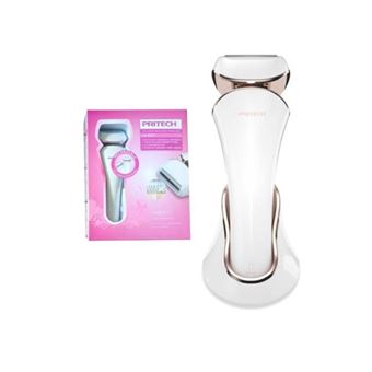 Máquina Depiladora Recarregável para Mulher PRITECH LD-8001 | Creme / Dourado - 1