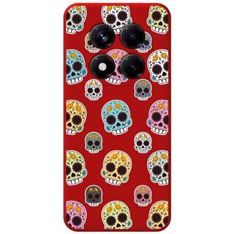 Capa TUMUNDOSMARTPHONE de silicone líquido vermelho para Xiaomi Redmi Note 14 Pro+ Plus 5G Catrina Design Desenhos - 1