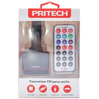 Transmissor de FM Pritech PBP 241 para Automóvel - Vermelho - 1