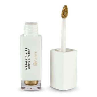 Batom Andreia Metallic Kiss - Liquid Lipstick 010 Pure Gold Profissional - 1