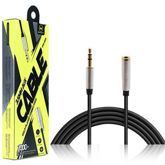 Cabo de Extensão Jack 3.5 mm F Para M Mimacro YPX-009 - Preto - 1