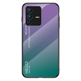 Capa e TPU gradiente de cor, à prova de choque, gradiente roxo Magunivers para Vivo S12/V23 5G - 1