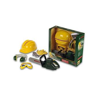 Motosserra,Capacete e Luvas Bosch Theo Klein - 1