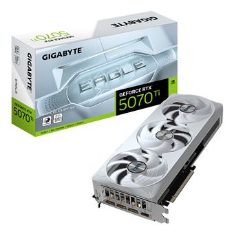 Placa de Vídeo GIGABYTE GeForce RTX 5070 Ti EAGLE OC ICE SFF 16G | Branco - 1