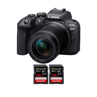 Câmara Fotográfica Canon EOS R10 + RF-S 18-150mm F4.5-6.3 IS STM + 2 SanDisk 128GB Extreme PRO UHS-II SDXC 300 MB/s + PDF MCZ DIRECT 15 Técnicas para Melhorar as suas Fotografias - 1