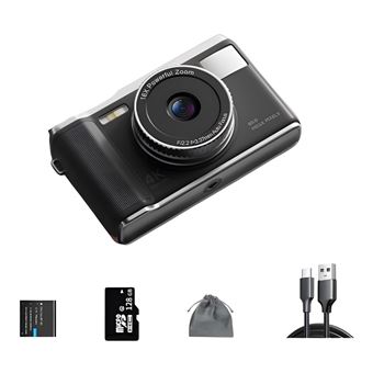 Câmara Digital SZSMART DC-X8 | Leve e Portátil | 128GB | Preto - 1