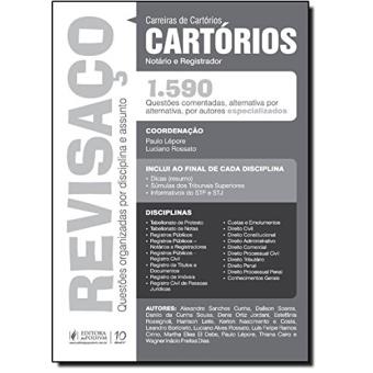 Cartórios. 1.590 Questões Comentadas Alternativa por Alternativa - Coleção Revisaço - 1