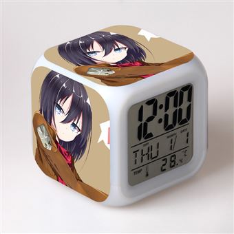 Despertador Infantil HSMY | LED | Multifuncional Colorido | Attack on Titan 28 - 1