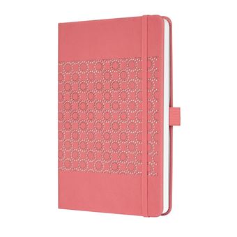Caderno e bloco de notas sigel jn203 rosa a5 174 folhas - 1