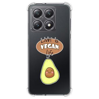 Capa de silicone TUMUNDOSMARTPHONE anti-choque para Xiaomi 14T Pro 5G design Vegan Life desenhos - 1